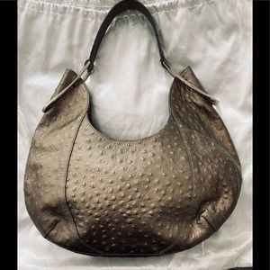 Furla Mini Ostrich Hobo
